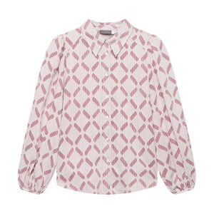 Mint Velvet Red Diamond Striped Jacquard Shirt